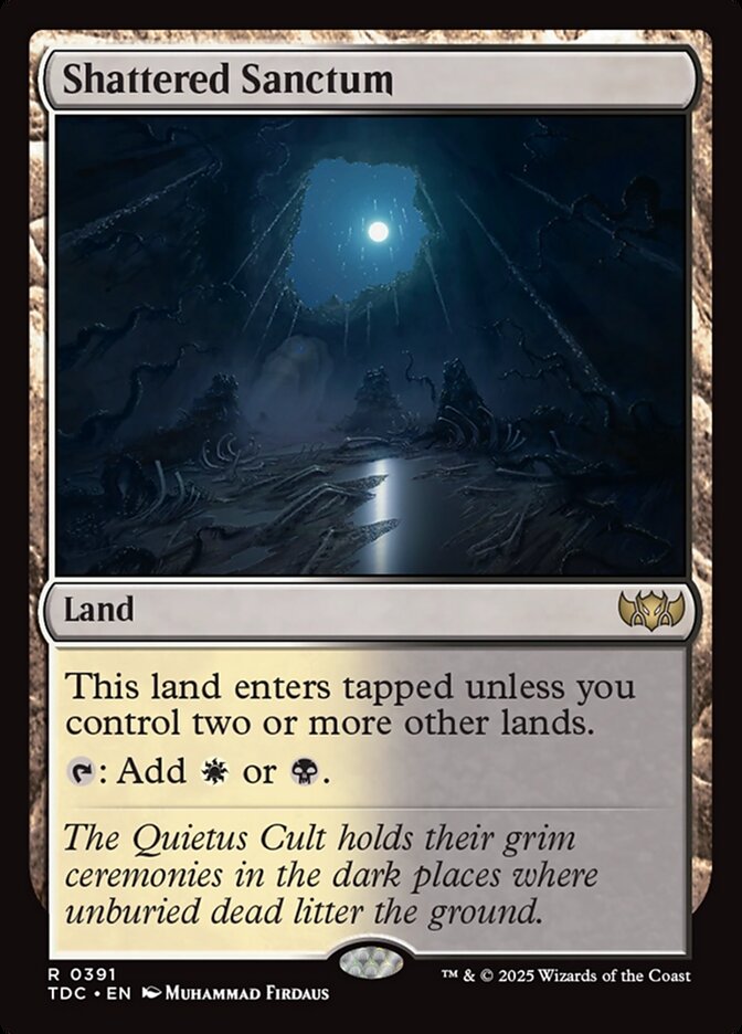 Shattered Sanctum, Tarkir: dragonstorm commander Card Art