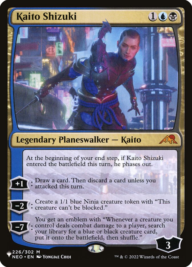 Kaito Shizuki, The List Card Art