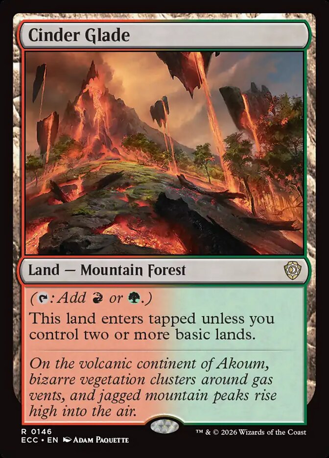 Cinder Glade, Lorwyn Eclipsed Commander Card Art
