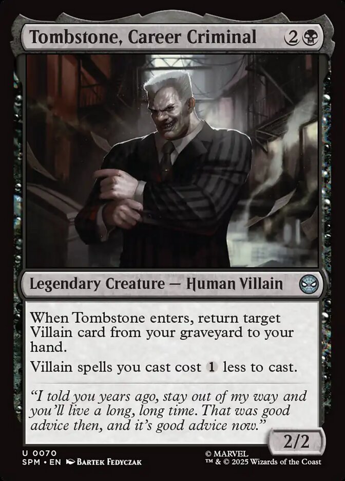 Tombstone, Career Criminal, Marvel&