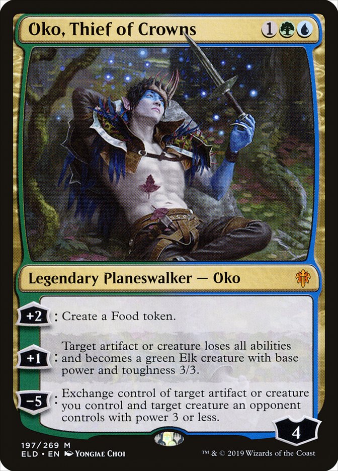 Oko, Thief of Crowns, Throne of eldraine Card Art