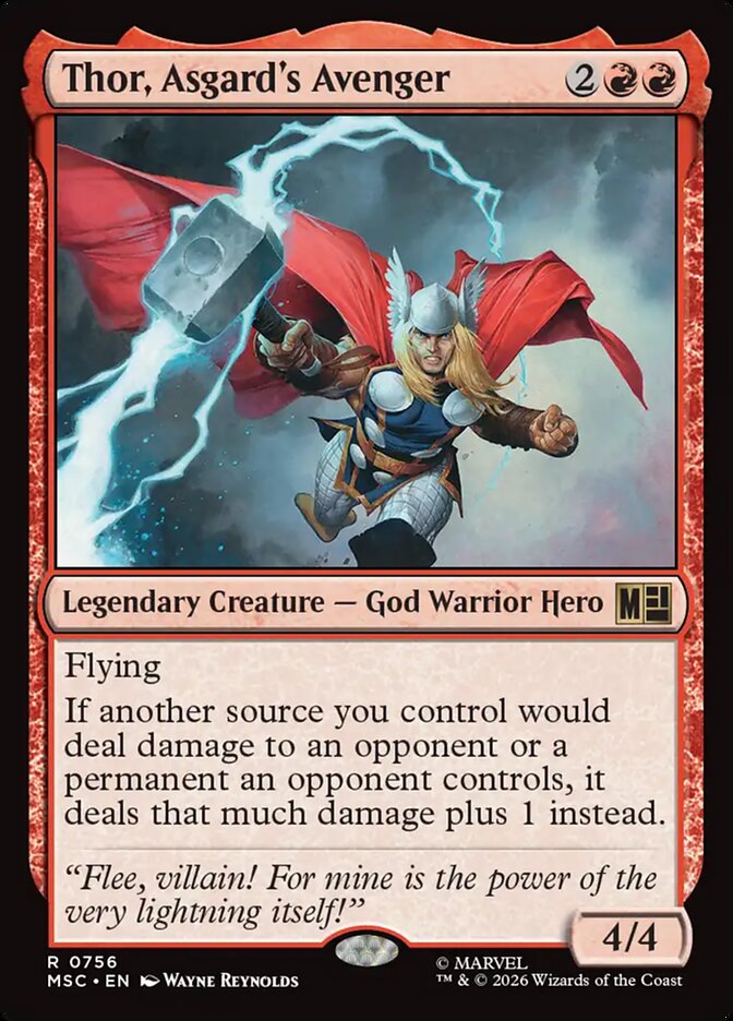 Thor, Asgard's Avenger, Marvel Super Heroes Commander Card Art