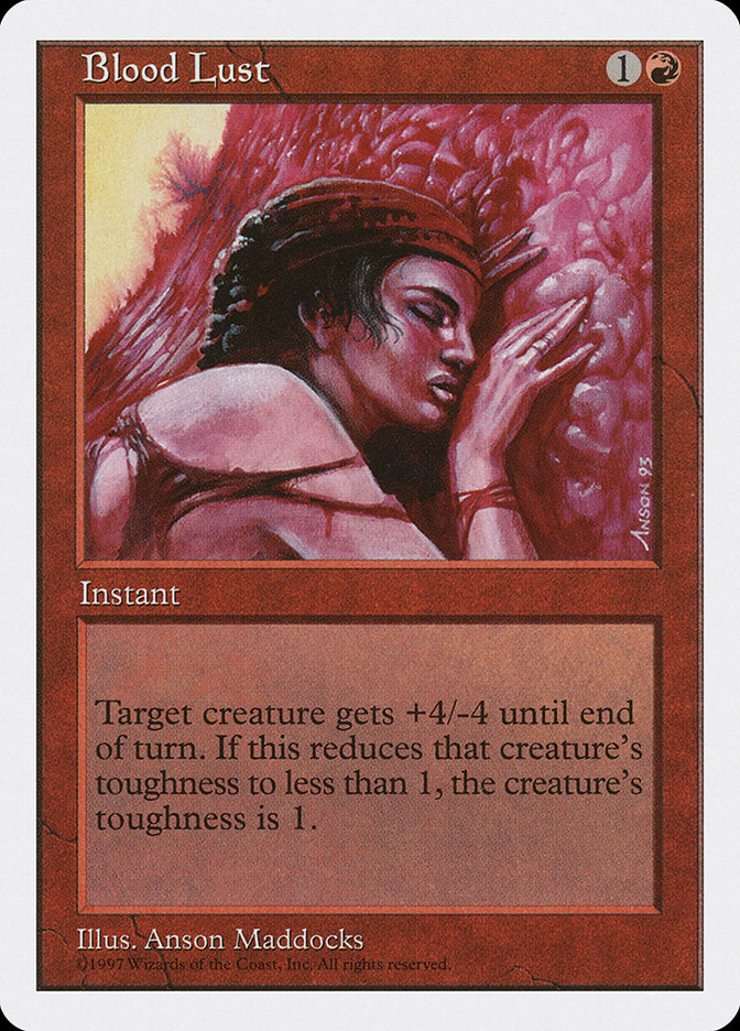 Blood Lust, Fifth edition Card Art