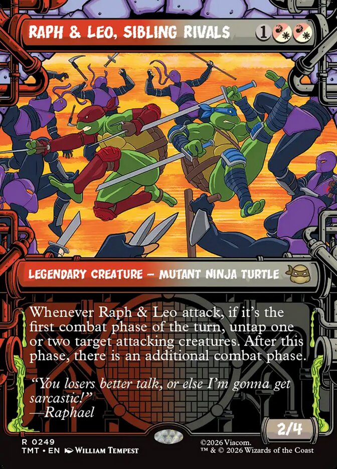 Raph &amp; Leo, Sibling Rivals, Teenage Mutant Ninja Turtles Card Art
