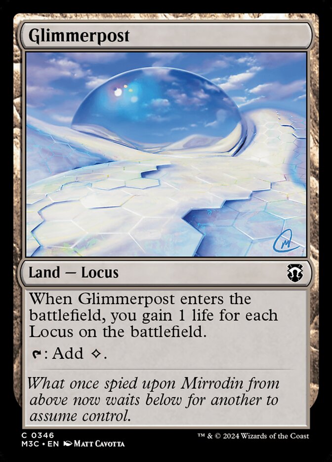 Glimmerpost, Modern Horizons 3 Commander Card Art