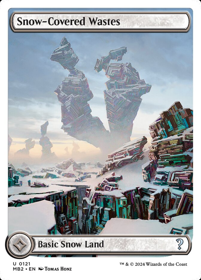 Snow-Covered Wastes, Mystery Booster 2 Card Art