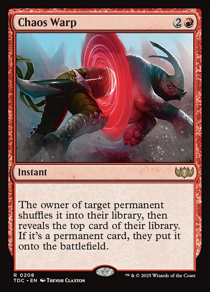 Chaos Warp, Tarkir: dragonstorm commander Card Art