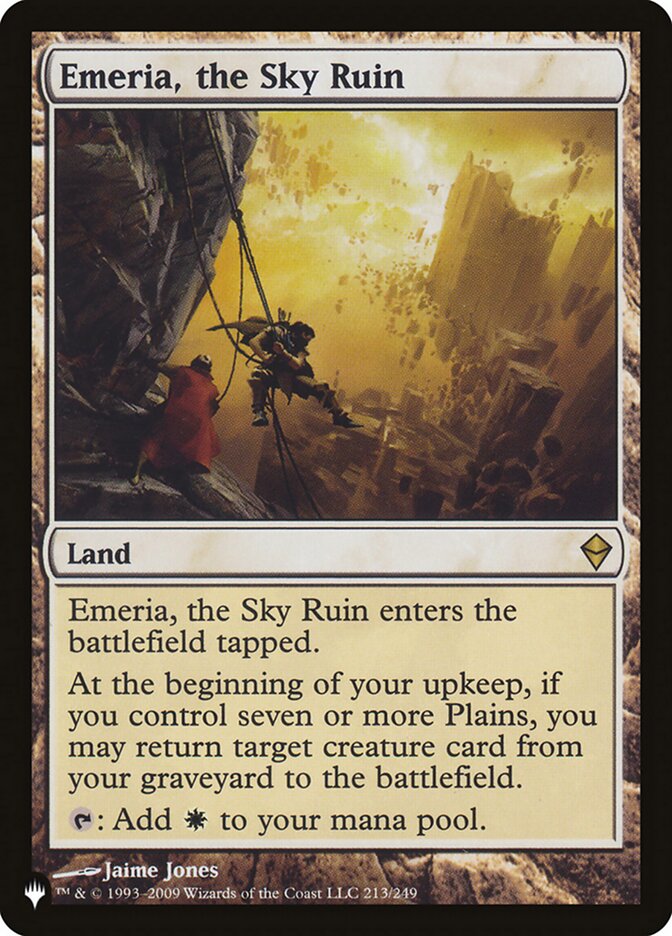 Emeria, the Sky Ruin, The List Card Art