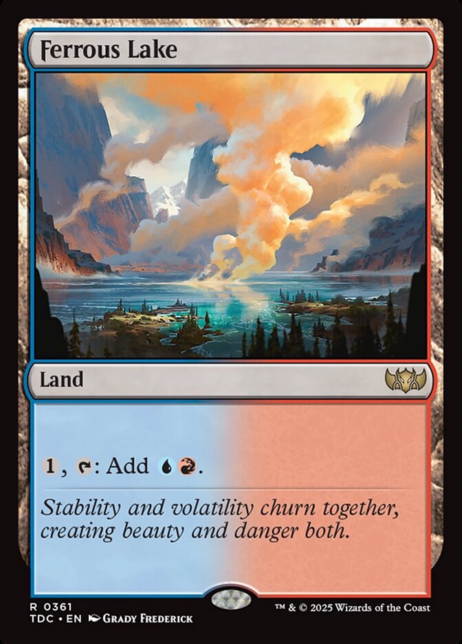 Ferrous Lake, Tarkir: Dragonstorm Commander Card Art