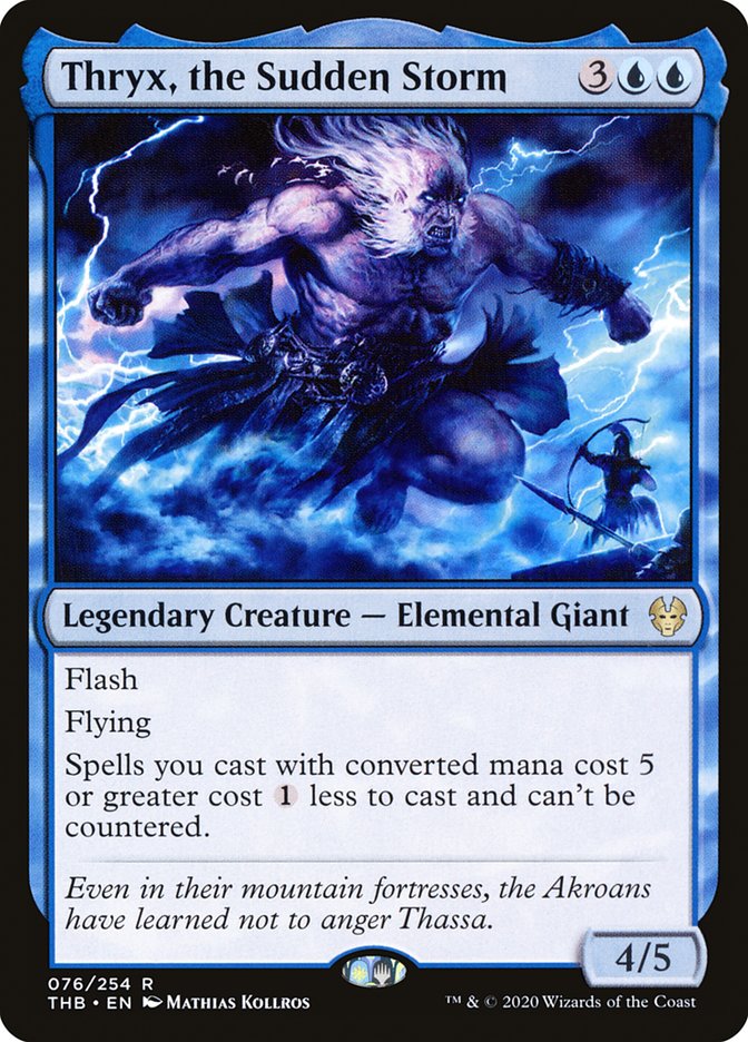 Thryx, the Sudden Storm, Theros beyond death Card Art