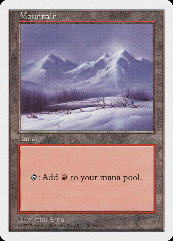 Mountain, Fifth Edition Card Art