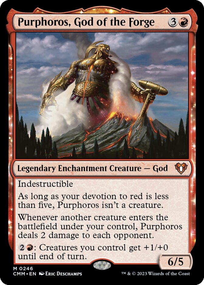 Purphoros, God of the Forge, Commander Masters Card Art