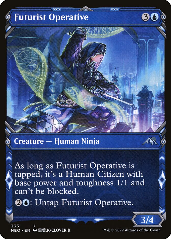 Futurist Operative, Kamigawa: neon dynasty Card Art