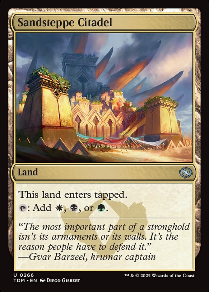 Sandsteppe Citadel, Tarkir: dragonstorm Card Art