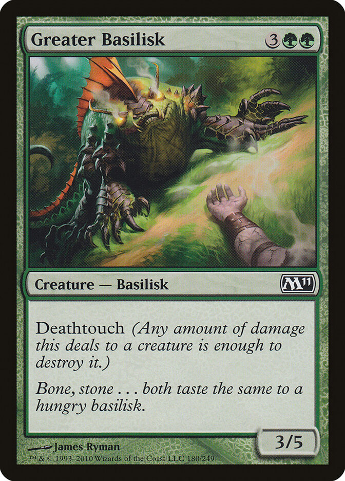 Greater Basilisk, Magic 2011 Card Art