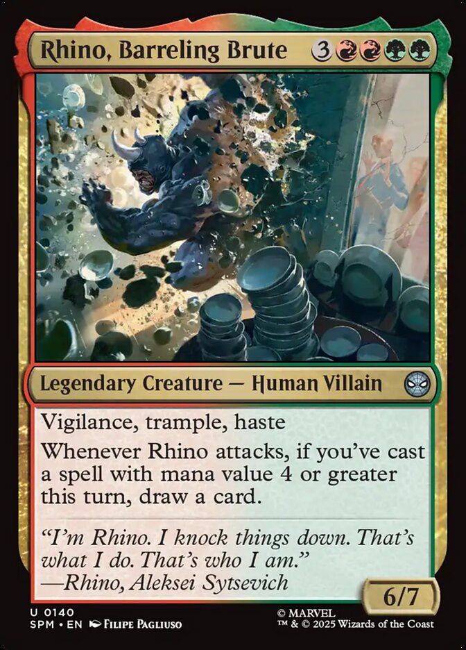 Rhino, Barreling Brute, Marvel&
