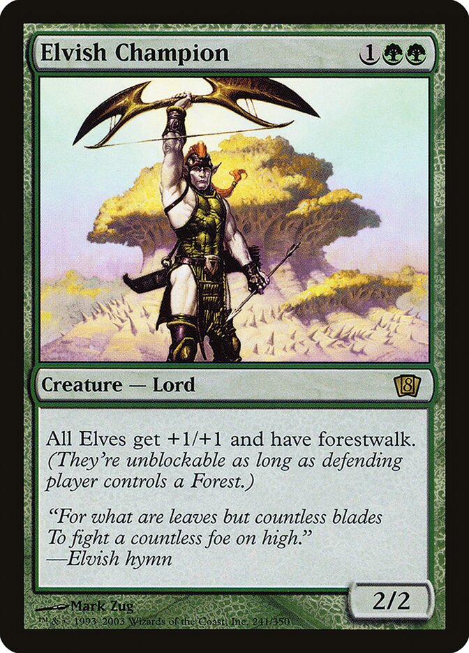 Elvish Champion, Eighth Edition Card Art