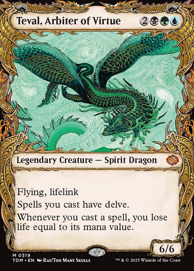 Teval, Arbiter of Virtue, Tarkir: dragonstorm Card Art
