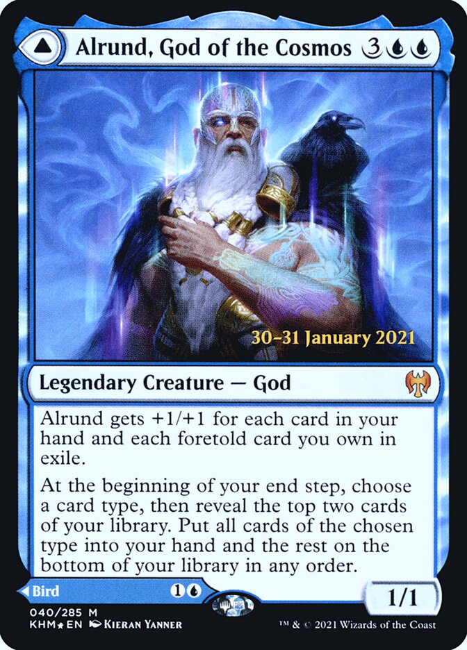 Alrund, God of the Cosmos // Hakka, Whispering Raven - Foil