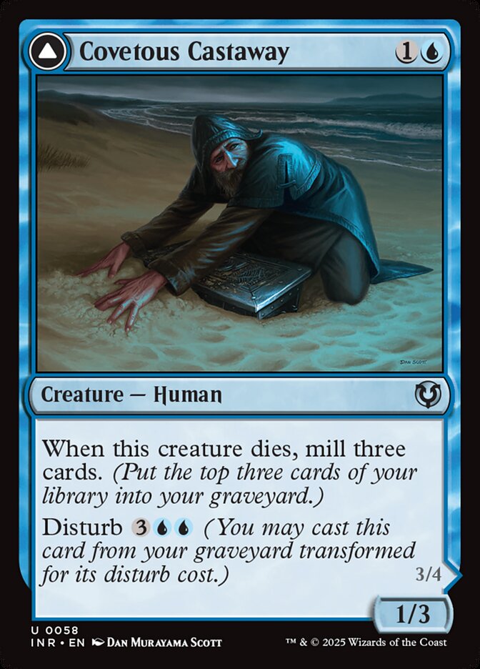 Covetous Castaway // Ghostly Castigator - Foil