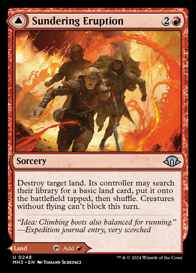 Sundering Eruption // Volcanic Fissure - Foil