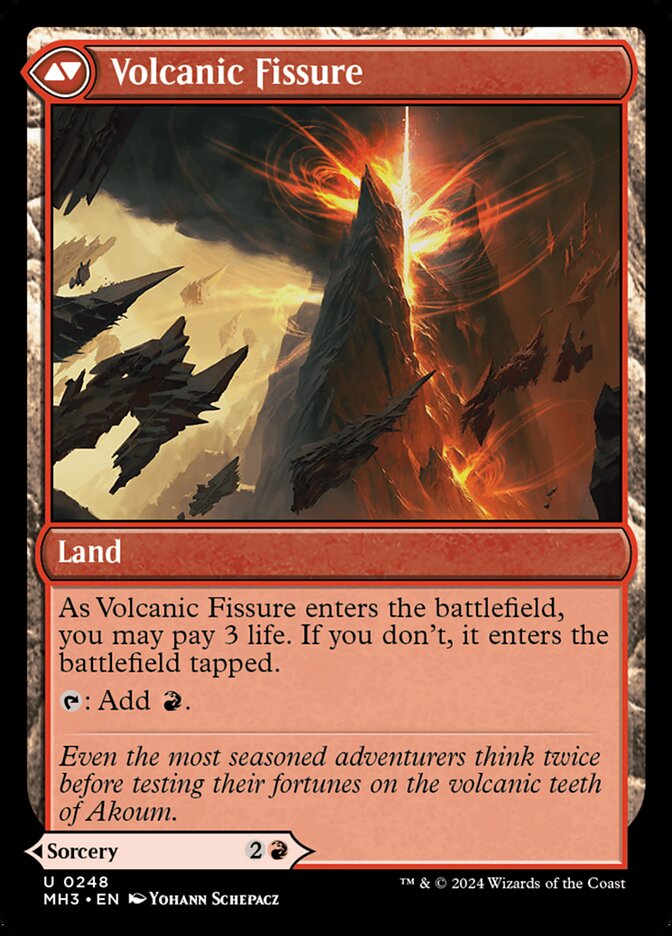 Sundering Eruption // Volcanic Fissure - Foil