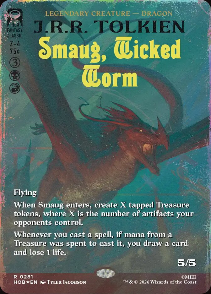 Smaug, Wicked Worm, The Hobbit Card Art