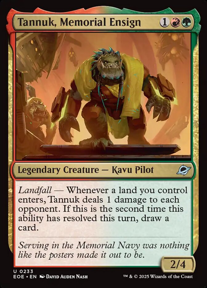 Tannuk, Memorial Ensign, Edge of eternities Card Art