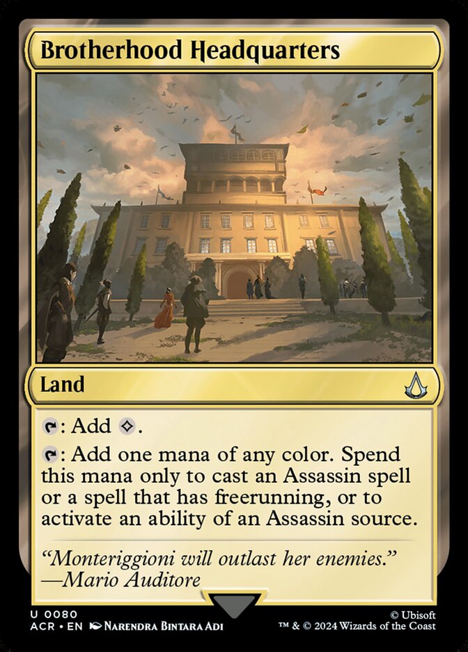 Brotherhood Headquarters, Assassin&