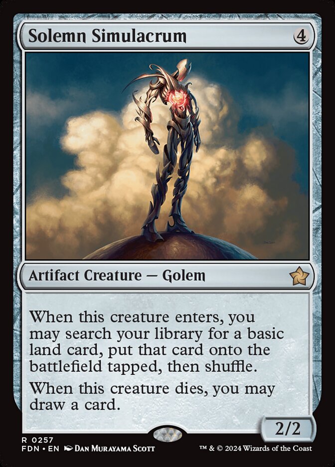 Solemn Simulacrum, Foundations Card Art