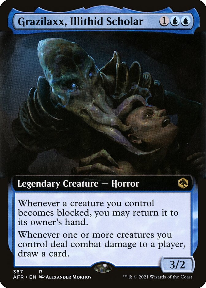 Grazilaxx, Illithid Scholar, Adventures In The Forgotten Realms Card Art