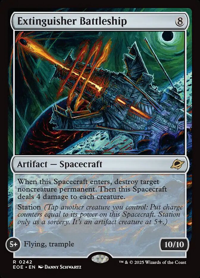 Extinguisher Battleship, Edge of eternities Card Art