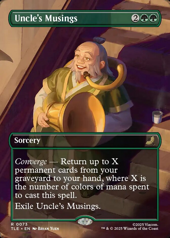 Uncle's Musings, Avatar: The Last Airbender Eternal Card Art