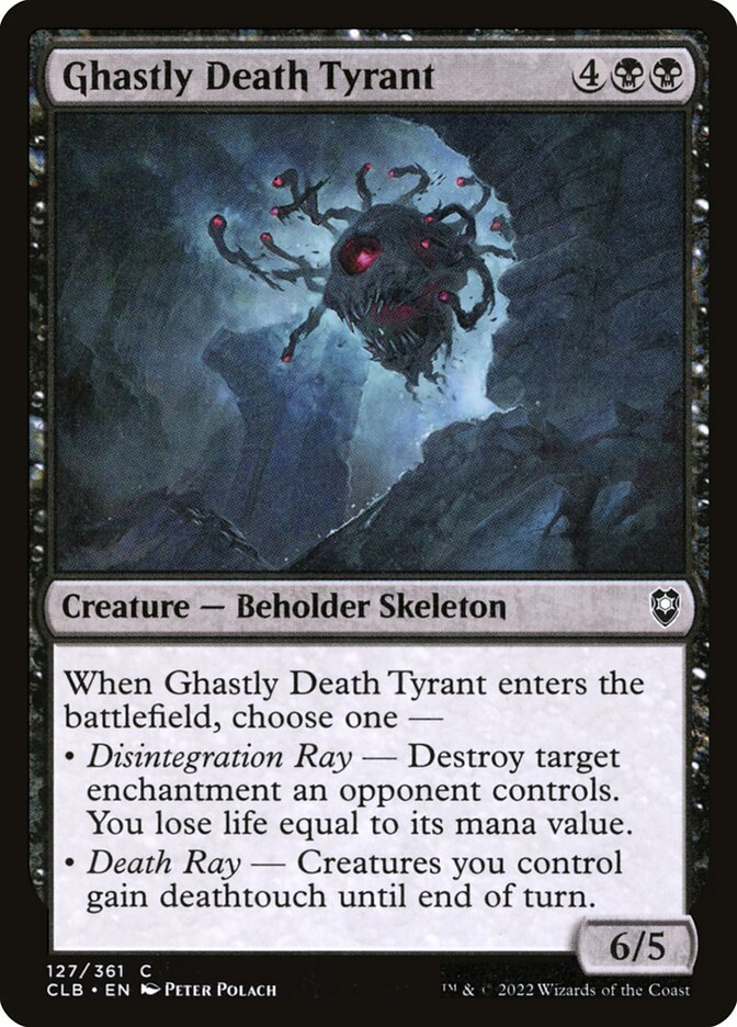 Ghastly Death Tyrant, Commander legends: battle for baldur&