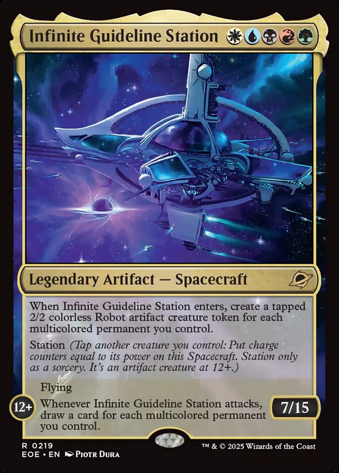 Infinite Guideline Station, Edge of eternities Card Art