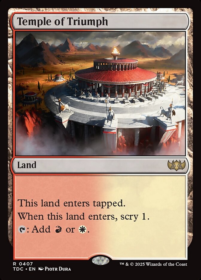 Temple of Triumph, Tarkir: Dragonstorm Commander Card Art