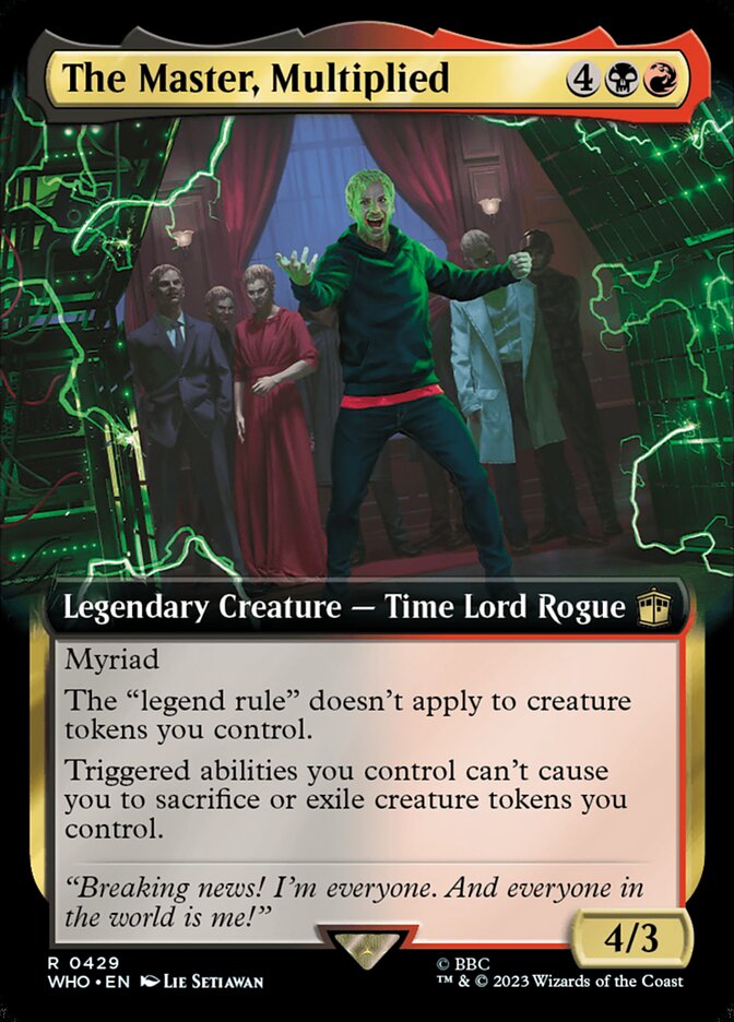 The Master, Multiplied, Doctor who Card Art