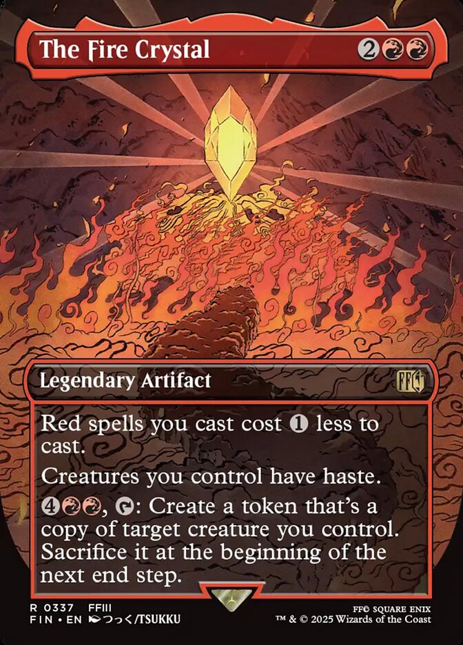 The Fire Crystal, Final fantasy Card Art