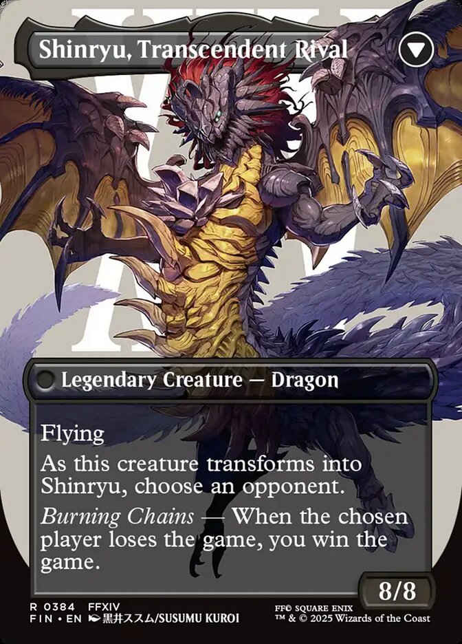 Zenos yae Galvus // Shinryu, Transcendent Rival, Final fantasy Card Art