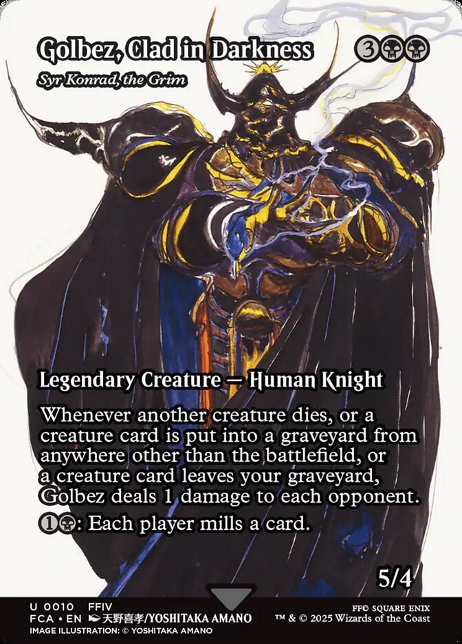 Syr Konrad, the Grim, Final fantasy: through the ages Card Art
