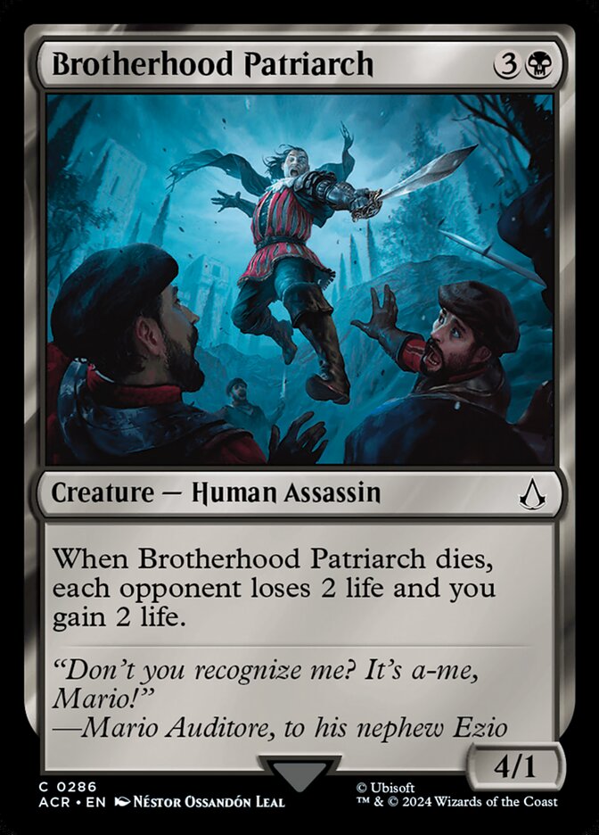 Brotherhood Patriarch, Assassin&
