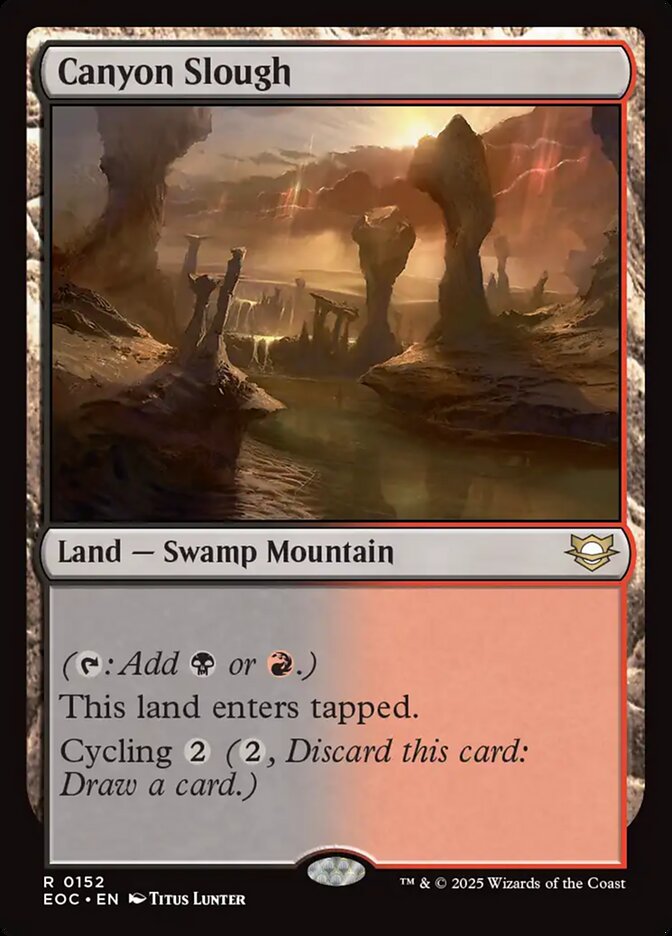 Canyon Slough, Edge Of Eternities Commander Card Art