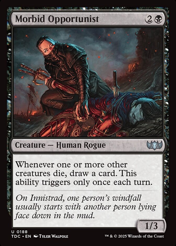 Morbid Opportunist, Tarkir: Dragonstorm Commander Card Art