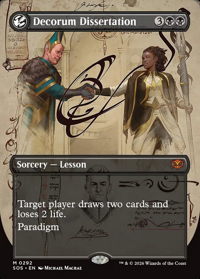 Decorum Dissertation, Secrets Of Strixhaven Card Art