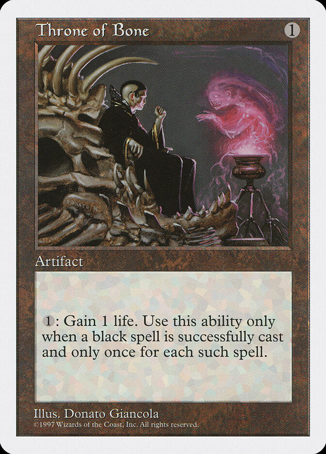 Throne of Bone, Fifth Edition Card Art