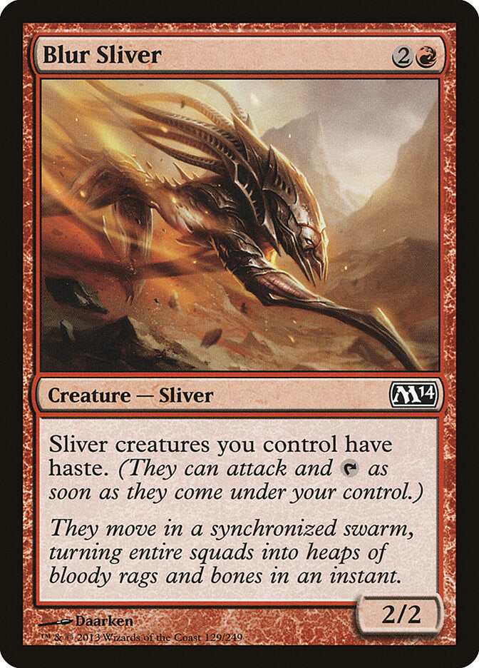Blur Sliver, Magic 2014 Card Art
