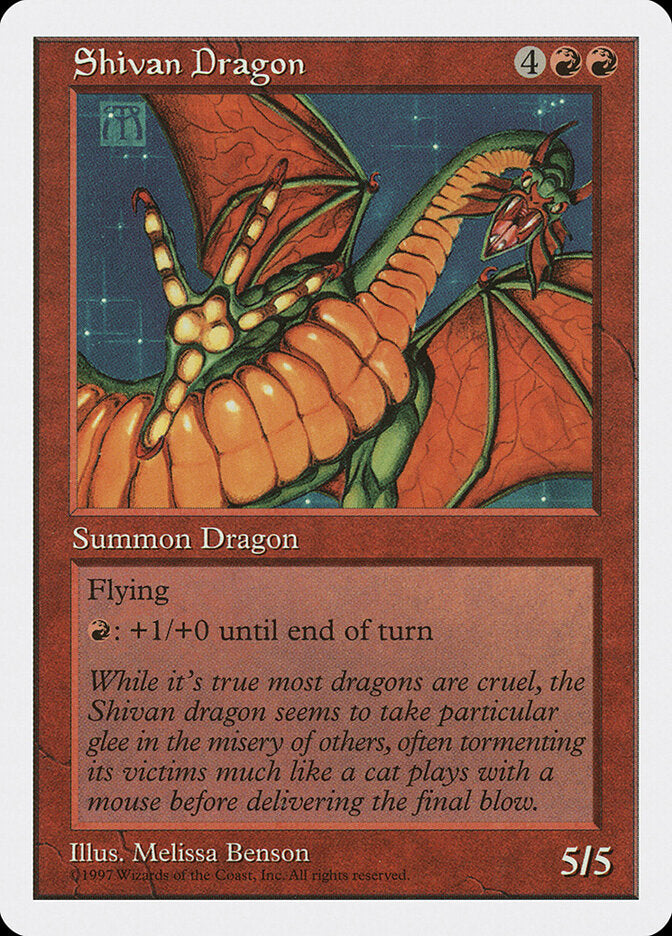 Shivan Dragon, Fifth Edition Card Art