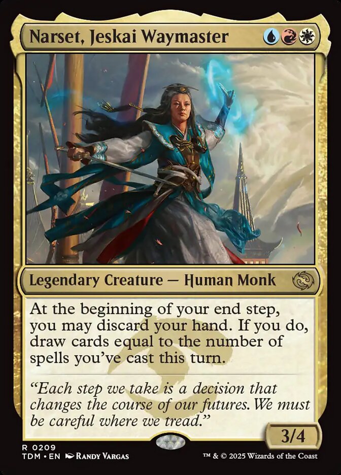 Narset, Jeskai Waymaster, Tarkir: dragonstorm Card Art