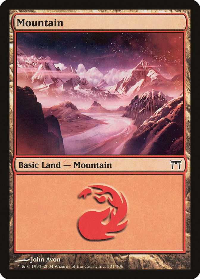 Mountain, Champions of kamigawa Card Art