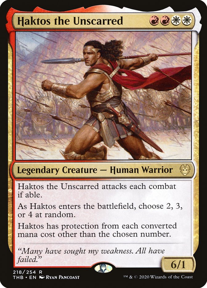 Haktos the Unscarred, Theros beyond death Card Art
